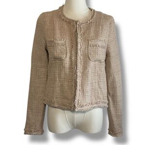 Request Blazer Jacket Beige Tan Size Small